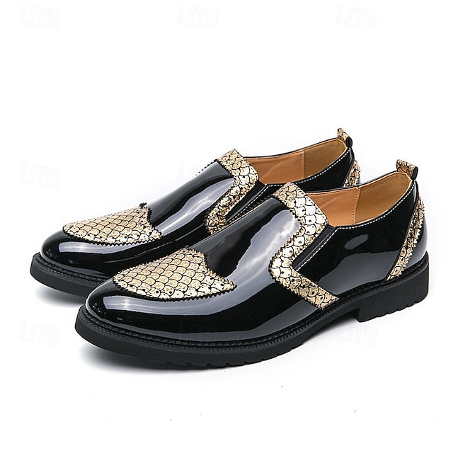 Breathable Men's PU Slip-Ons Leather Loafers