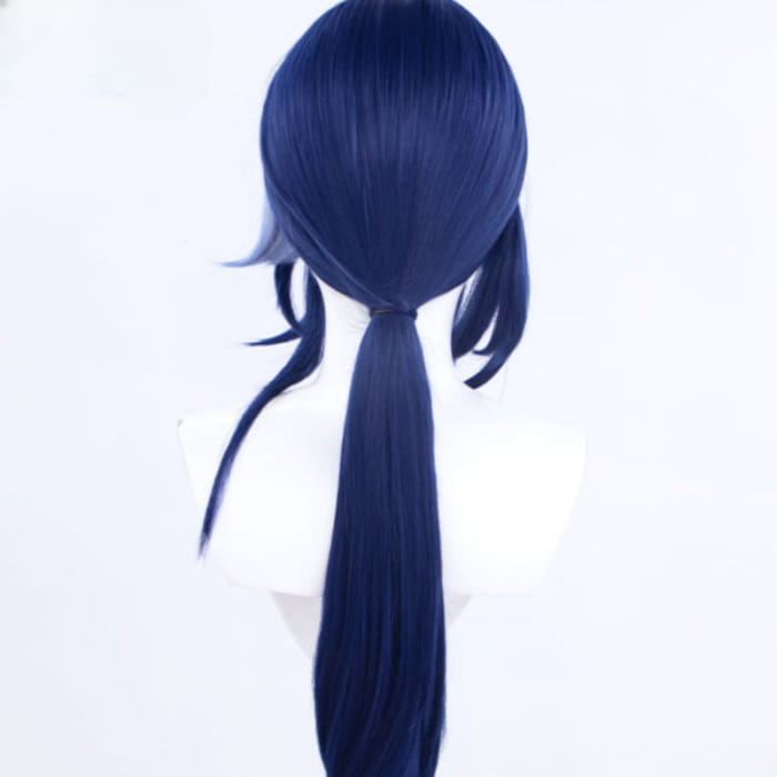 Genshin Impact Fontaine Clorinde Wig Long Dark Blue Hair