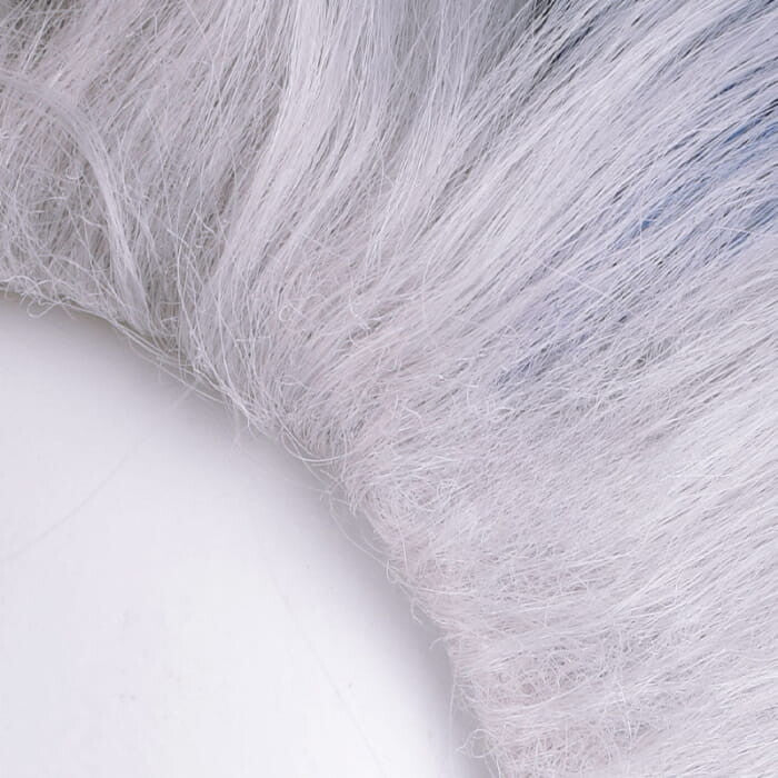 Genshin Impact Neuvillette White with Blue Cosplay Wig