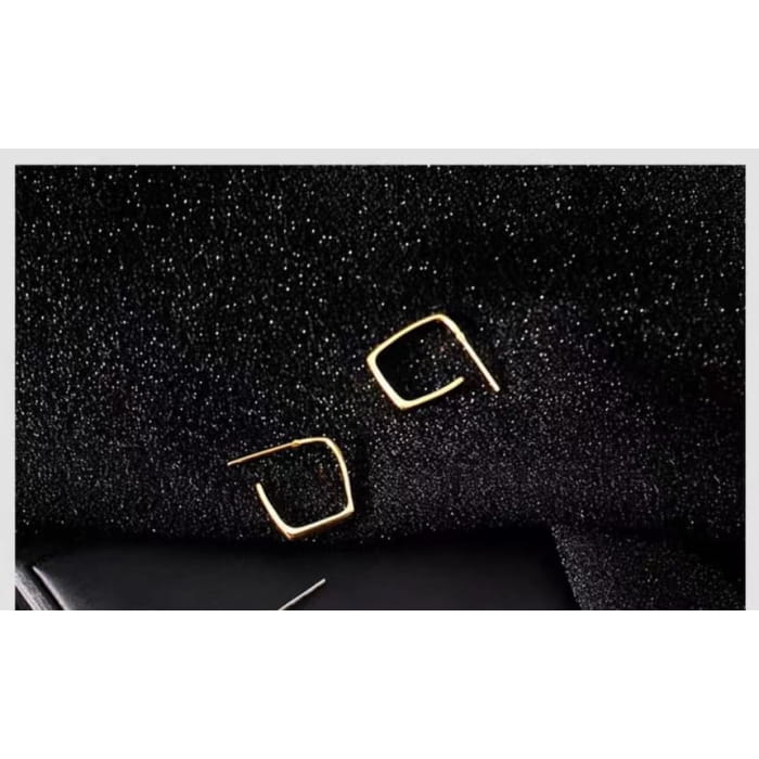 Geometric Hoop Earring