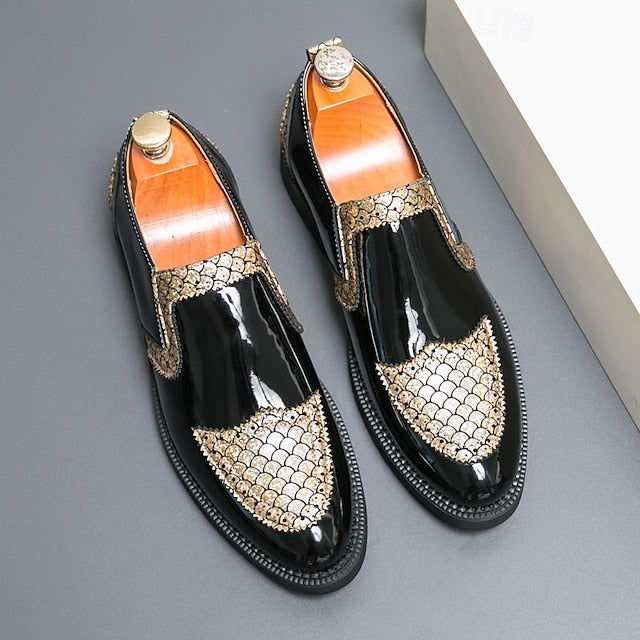 Breathable Men's PU Slip-Ons Leather Loafers