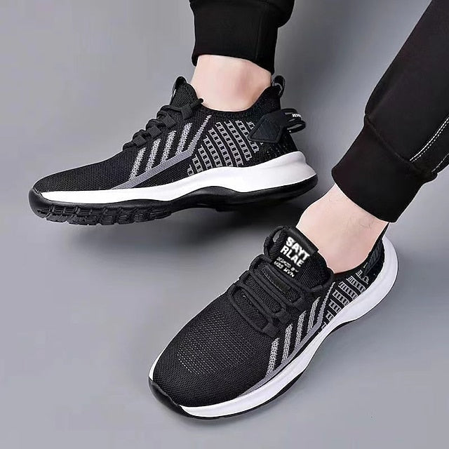 Look Sneakers Sporty Shoes Flyknit Men's Casual