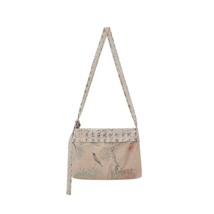 Hanfu Open Front Jacket / Top / Wide Leg Pants / Crossbody