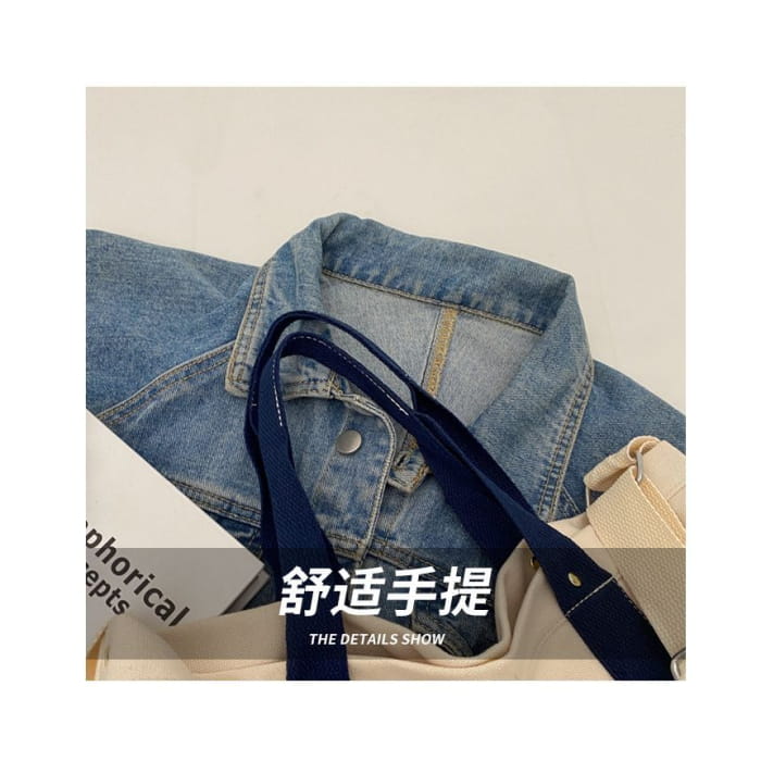 Heart Print Top Handle Crossbody Bag