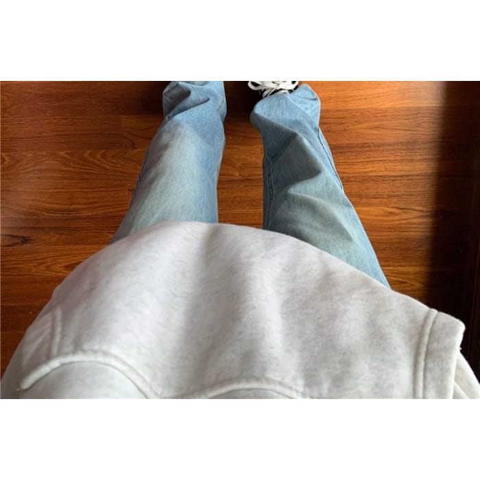 High Waist Washed Bootcut Jeans