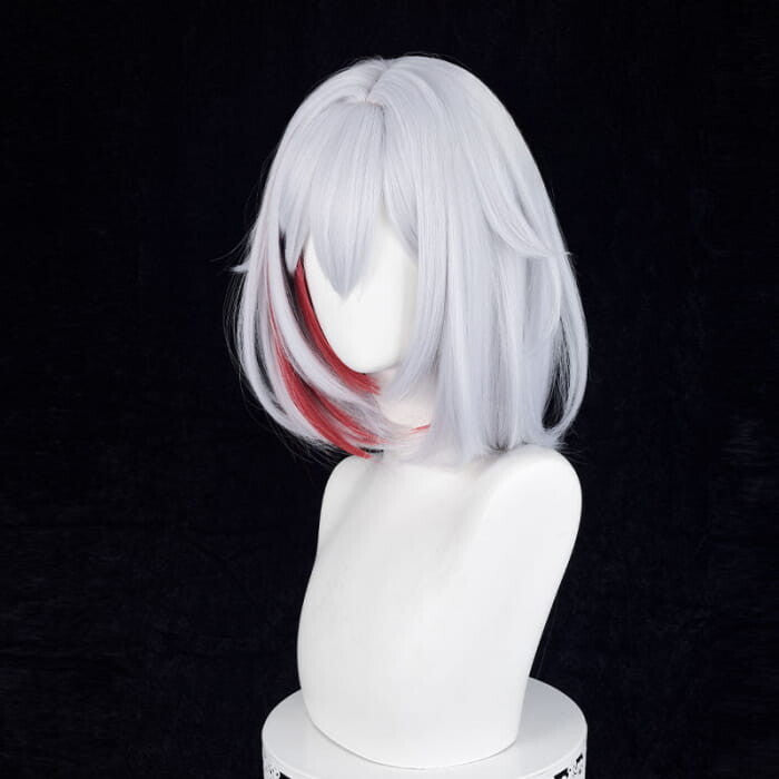 Honaki Star Rail Topaz White with Red Cosplay Wig ON1307