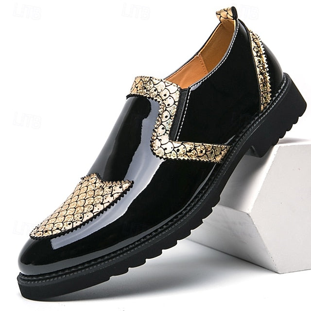 Breathable Men's PU Slip-Ons Leather Loafers