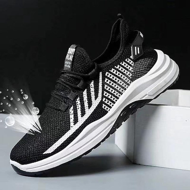 Look Sneakers Sporty Shoes Flyknit Men's Casual
