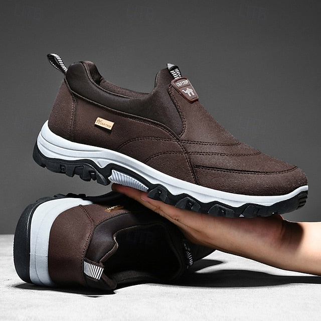 Breathable Men's PU Slip-Ons Leather Loafers