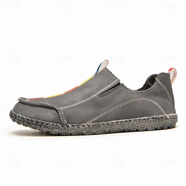- Eco-Friendly Sustainable Slip-On Canvas Shoes Men's