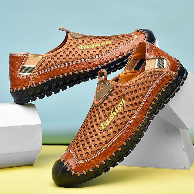 Loafers Men's Mesh Slip-Ons Comfort