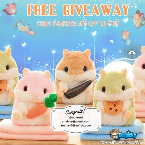 Verlosung eines Kawaii-Hamster-Rucksacks