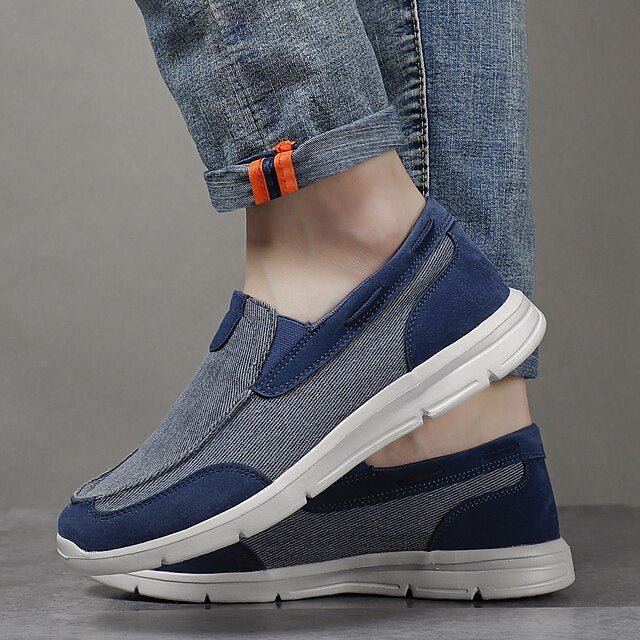 Slip-On Beige Lightweight – Men's Loafers Canvas