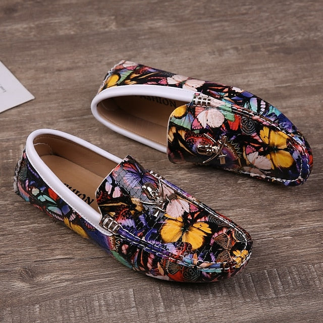 Fleece Slip-Ons Men's Boots lined Winter PU Loafers