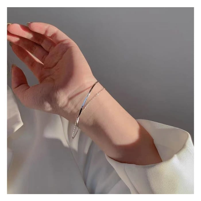 Layered Chain Bangle