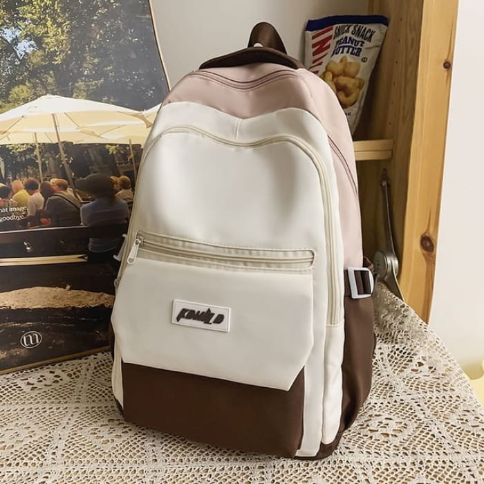 Lettering Logo Backpack / Knot Charm / Set - Without - Pink