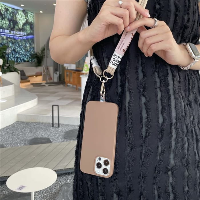 Lettering Phone Lanyard with Pad