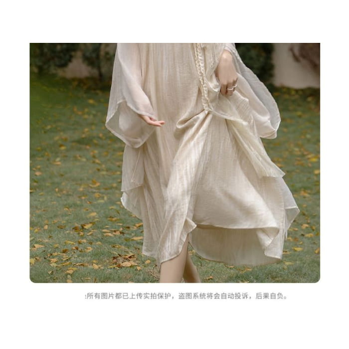 Light Jacket / Sleeveless Midi