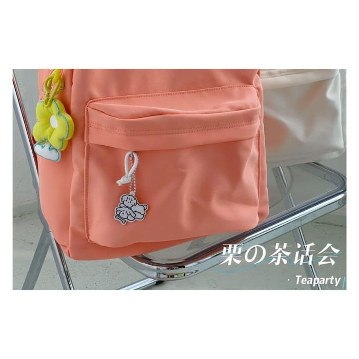 Lightweight Lettering Zip Backpack