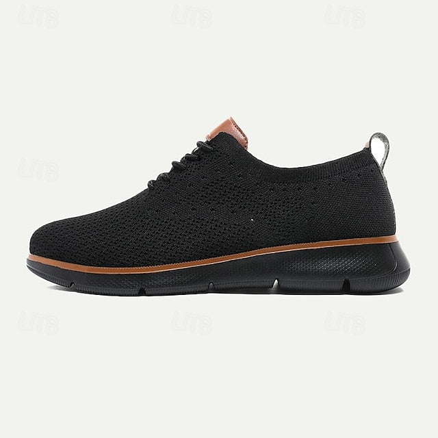 Lightweight Casual Breathable Men's Knit Sneakers -
