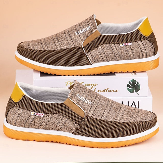 Style Sport Mesh Sneakers Comfortable – Slip-On Men's