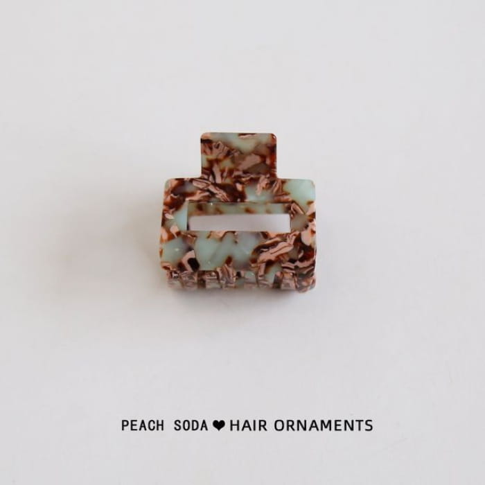 Marble Hair Claw - Green / One Size