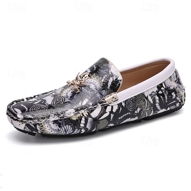 Fleece Slip-Ons Men's Boots lined Winter PU Loafers