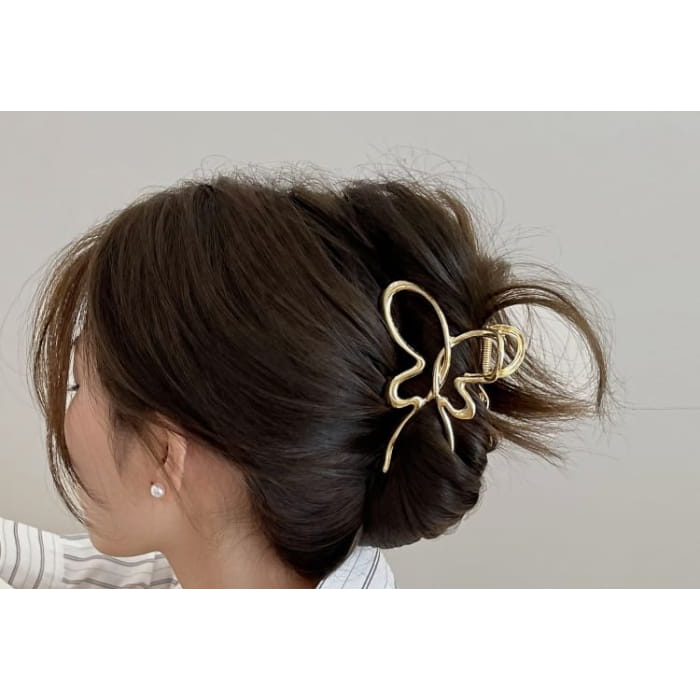 Metal Butterfly Hair Claw Clip