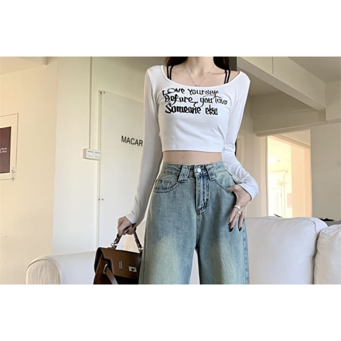 Mid Rise Plain Wide Leg Pants