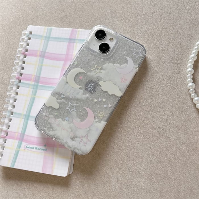Moon Cloud Phone Case - iPhone 15 Pro Max / 14 / 13 / 12