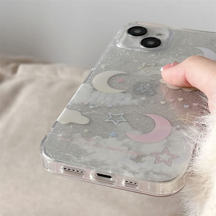 Moon Cloud Phone Case - iPhone 15 Pro Max / 14 / 13 / 12