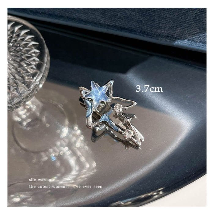 Moon & Star Alloy Hair Clip / Clamp