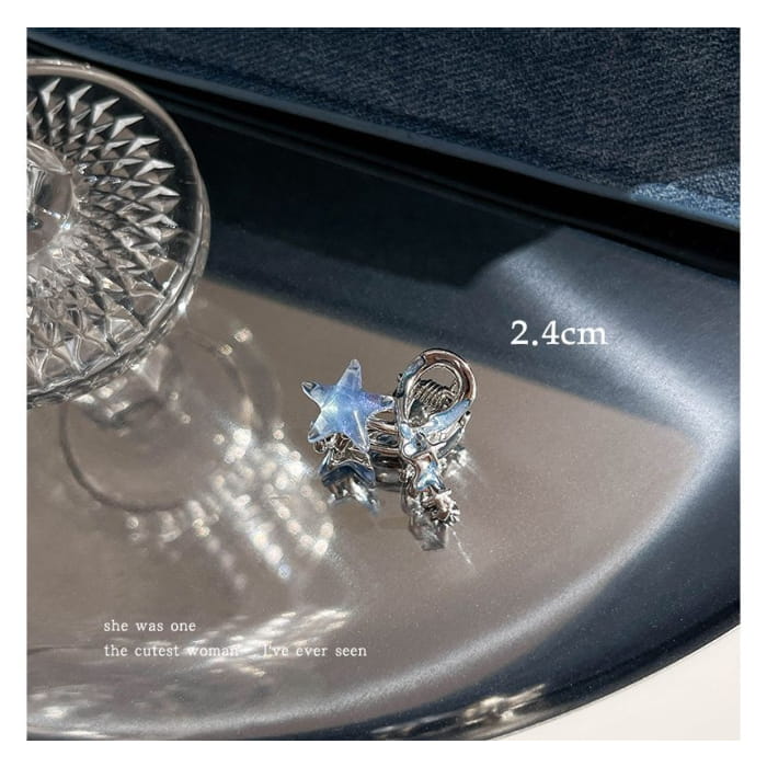 Moon & Star Alloy Hair Clip / Clamp