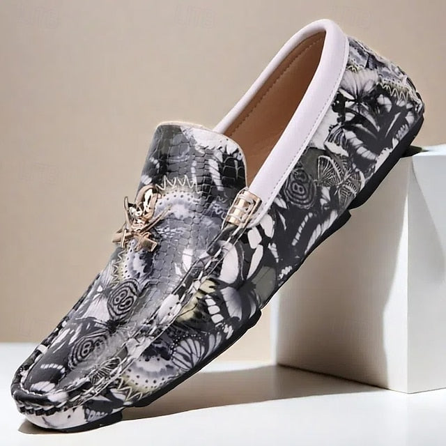 Fleece Slip-Ons Men's Boots lined Winter PU Loafers