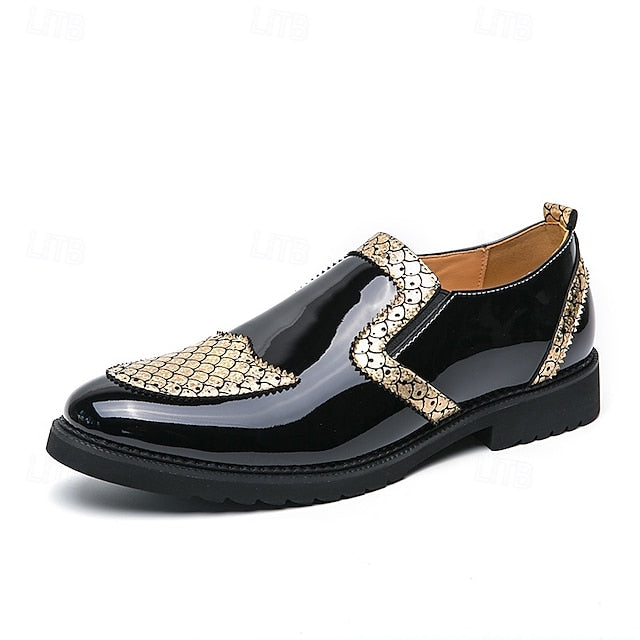 Breathable Men's PU Slip-Ons Leather Loafers