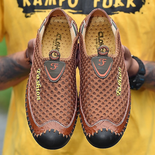 Loafers Men's Mesh Slip-Ons Comfort