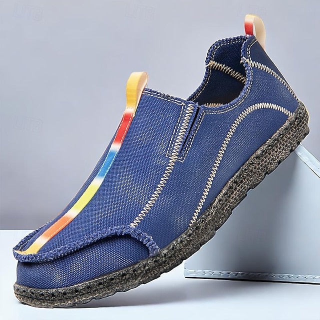 - Eco-Friendly Sustainable Slip-On Canvas Shoes Men's