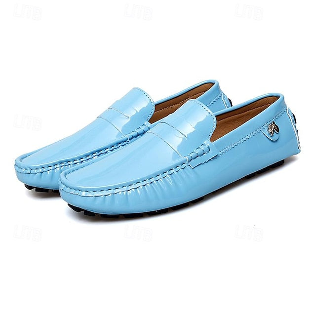 Penny Slip-Ons Loafers Driving Men's Leather PU