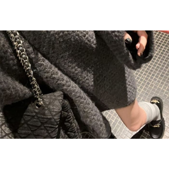 Oversized Crochet-Knit Sweater in 5 Colors