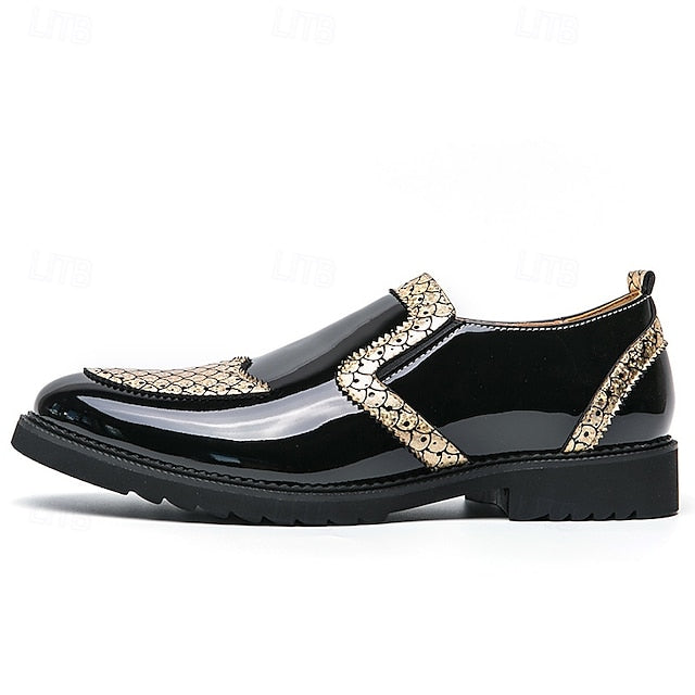 Breathable Men's PU Slip-Ons Leather Loafers