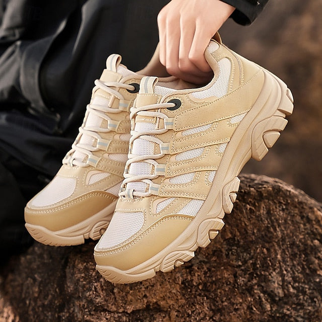 Men's Hiking - Sneakers Beige Outdoor Lightweight