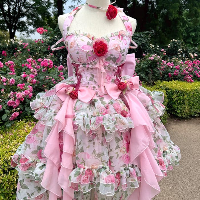 Perfect Roses Pink Princess ON831 - Dress / S