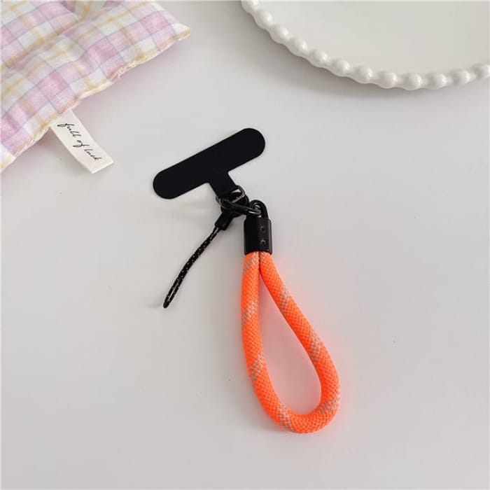 Phone Strap with Lanyard Pad - 05 - With - Orange / One Size