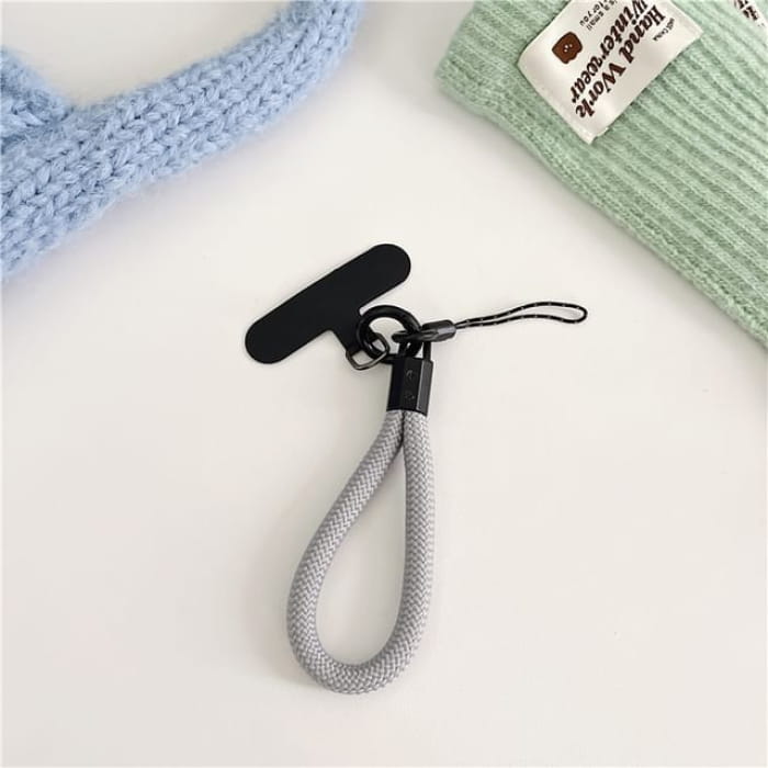 Phone Strap with Lanyard Pad - 08 - With - Gray / One Size