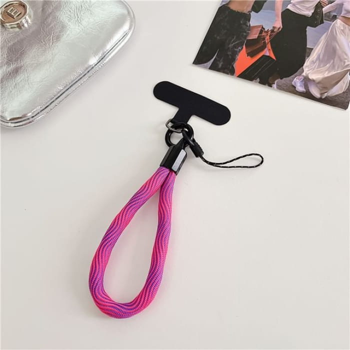 Phone Strap with Lanyard Pad - 10 - With - Purple / One Size