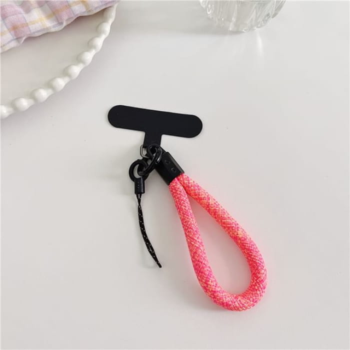 Phone Strap with Lanyard Pad - 21 - With - Rose Pink