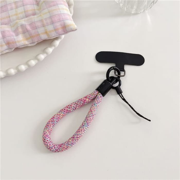 Phone Strap with Lanyard Pad - 22 - With - Pink / One Size