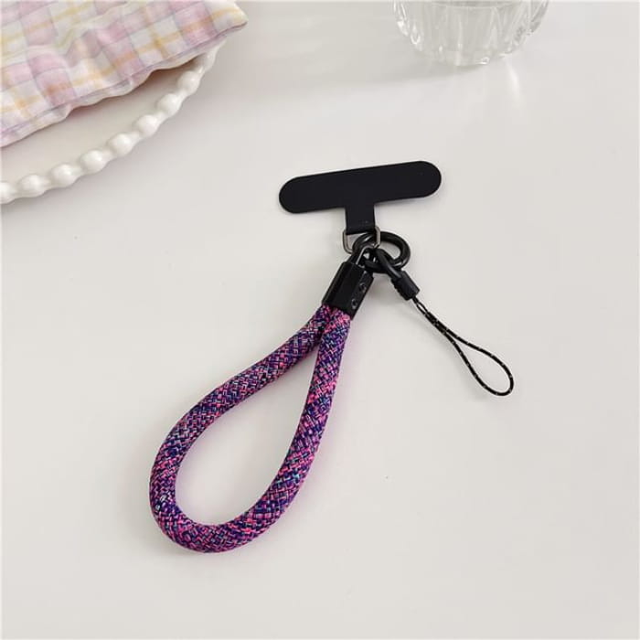 Phone Strap with Lanyard Pad - 23 - With - Purple / One Size