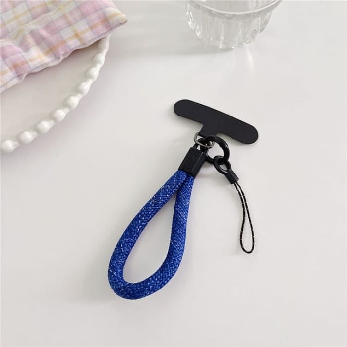 Phone Strap with Lanyard Pad - 24 - With - Blue / One Size