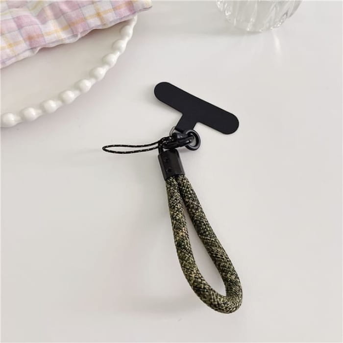 Phone Strap with Lanyard Pad - 25 - With - Army Green